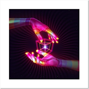 Psychedelic Energy Hands 6 (GIF) Posters and Art